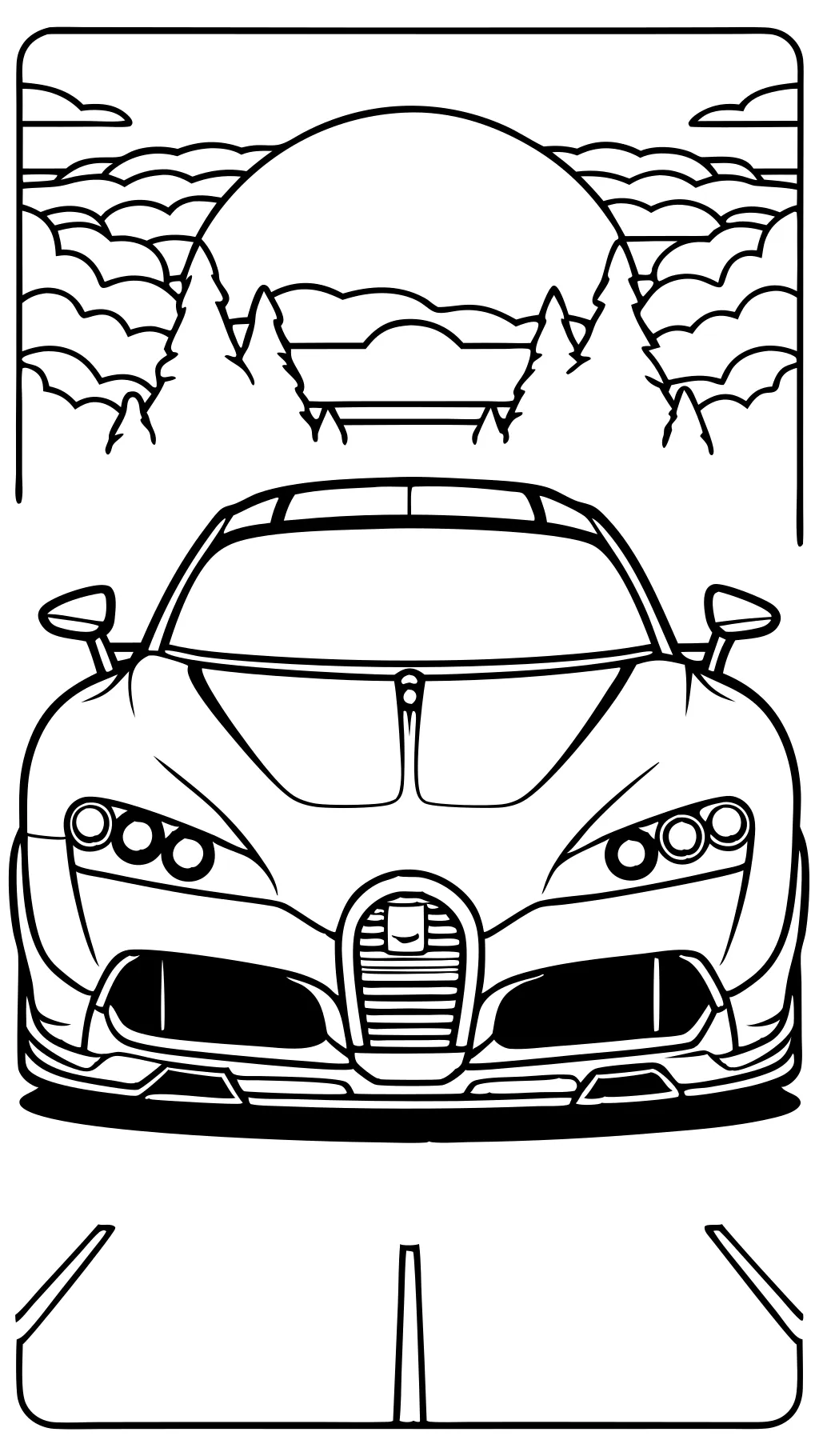 bugatti bolide coloring pages